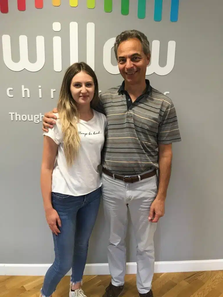 Rolf with a patient Willow Chiropracticv