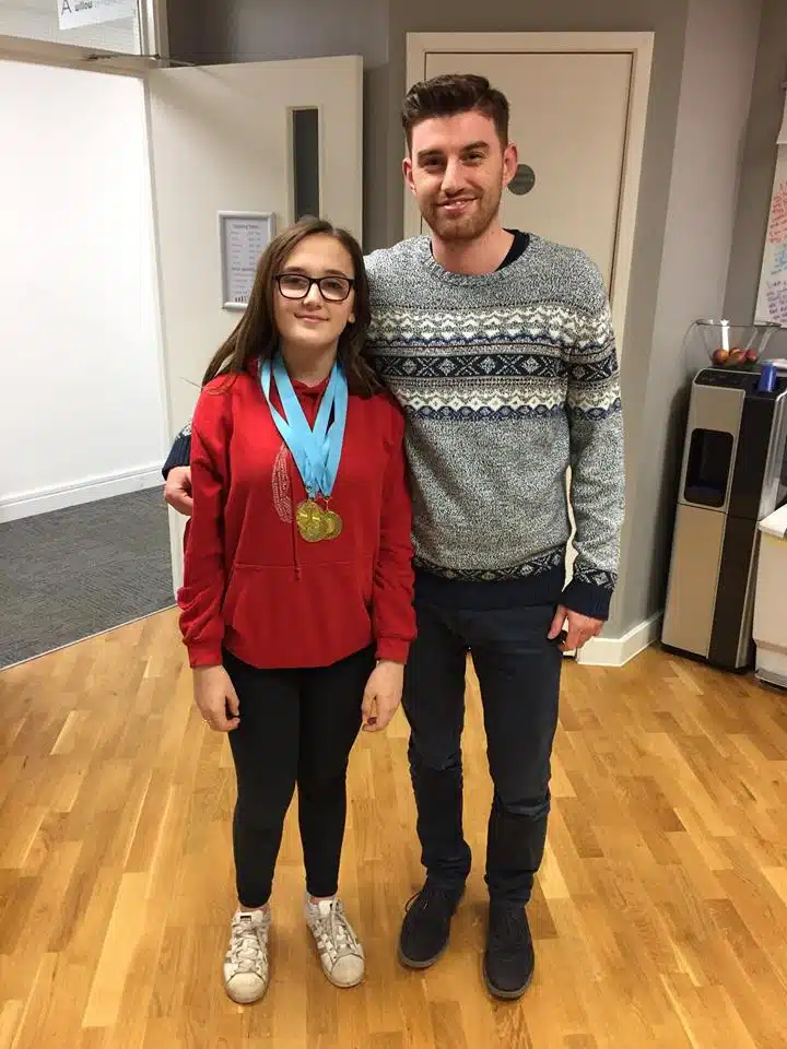 James barber with Abi Robbins Willow Chiropractic