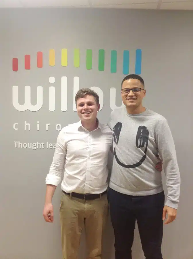 Jon-Nartey and olly Willow Chiropractic