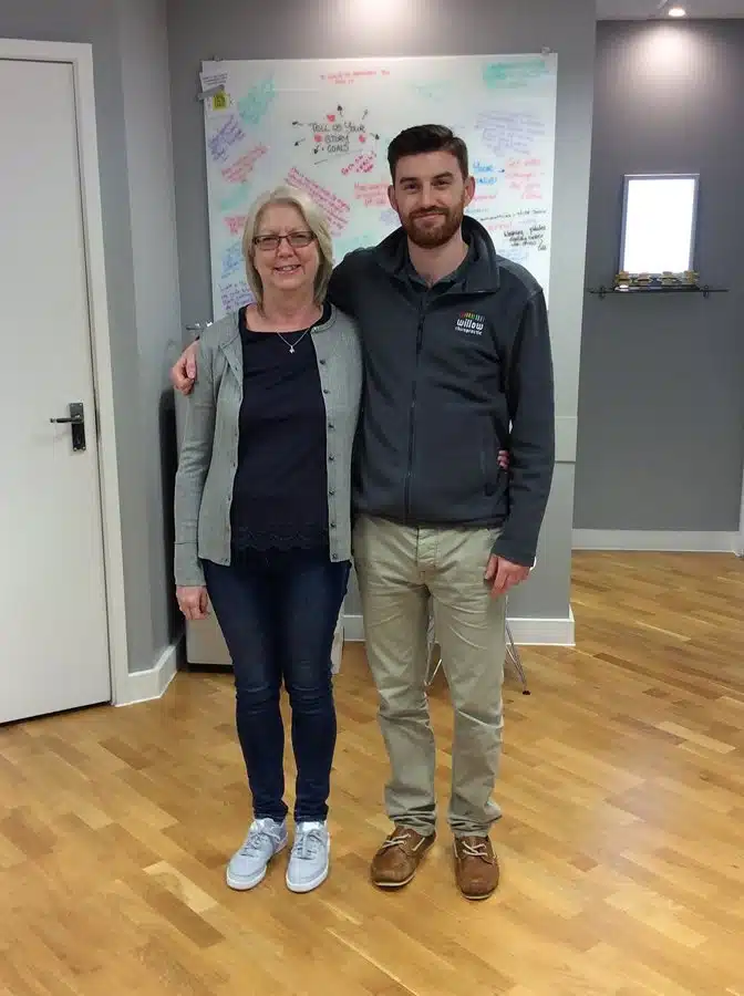 James barber with Lesley Willow Chiropractic
