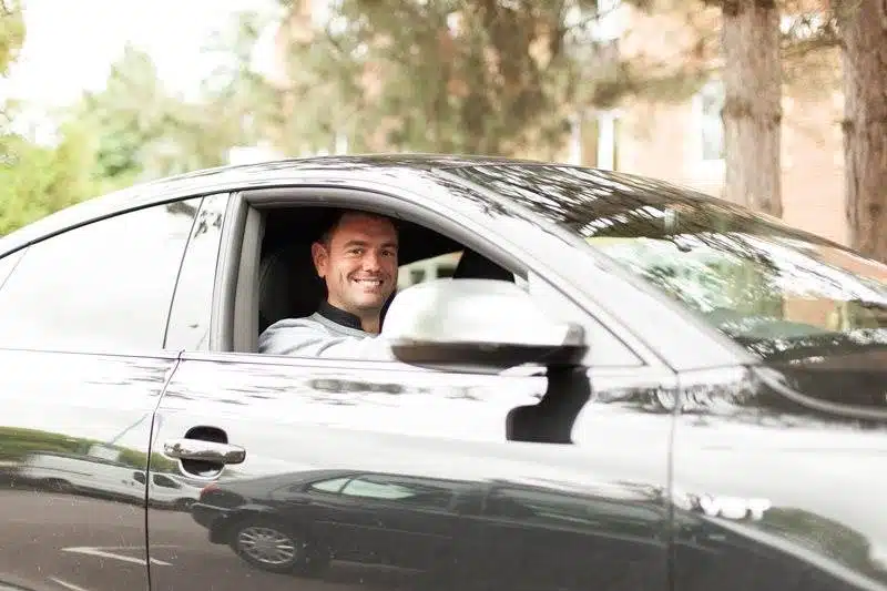 Chiropractor driving his car Willow Chiropractic