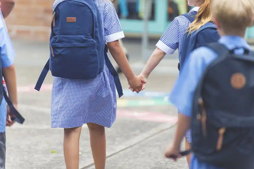 children holding hands at school Willow Chiropractic