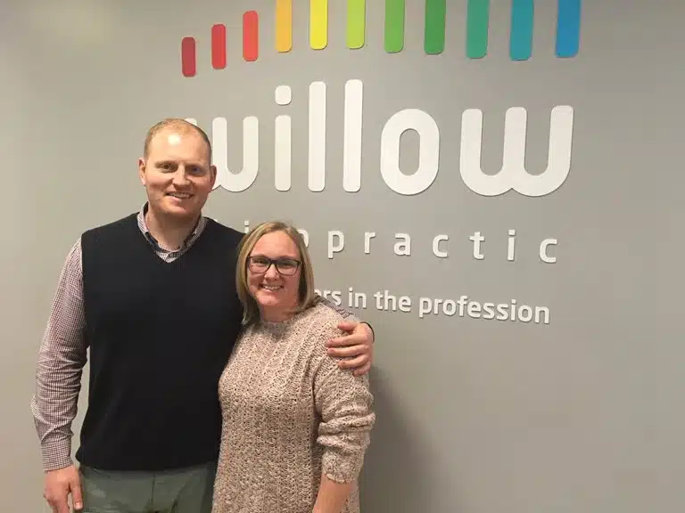 Gus Nixon and patient Willow Chiropractic